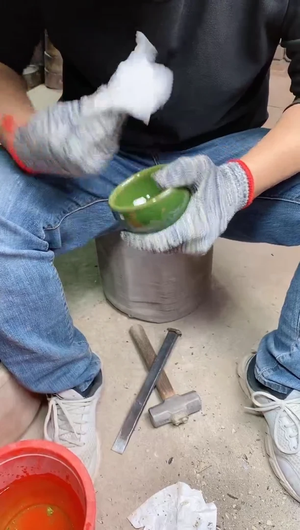 【闪购商品】瓷茶盏翡翠绿将军