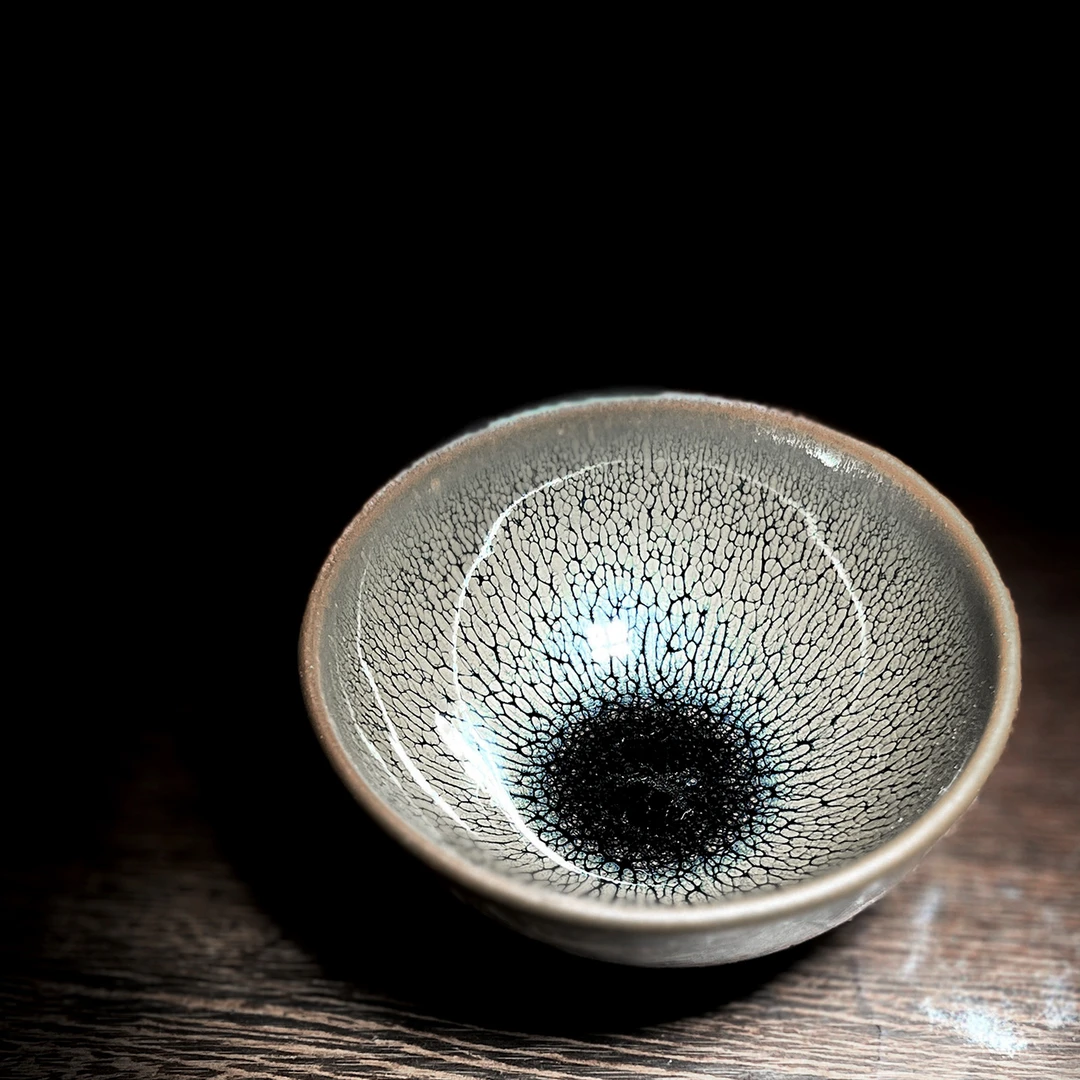 非遗建盏精品 鹧鸪羽【满】 经典建盏主人杯茶盏茶杯茶具茶器