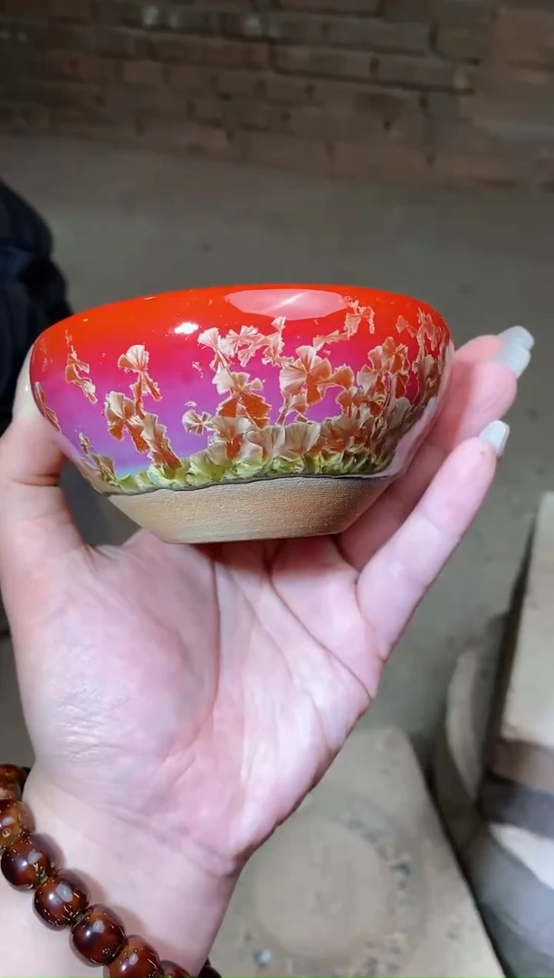 【闪购商品】瓷茶盏十里桃花钵