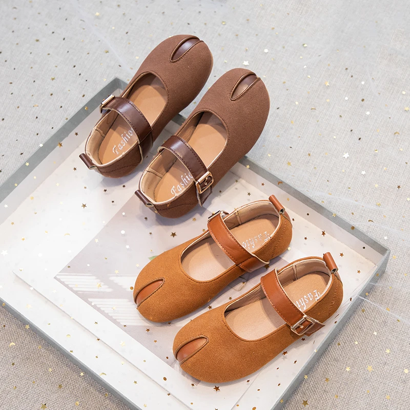 女童小皮鞋2024新款勃肯鞋春秋儿童鞋子公主鞋女宝宝软底单鞋秋季