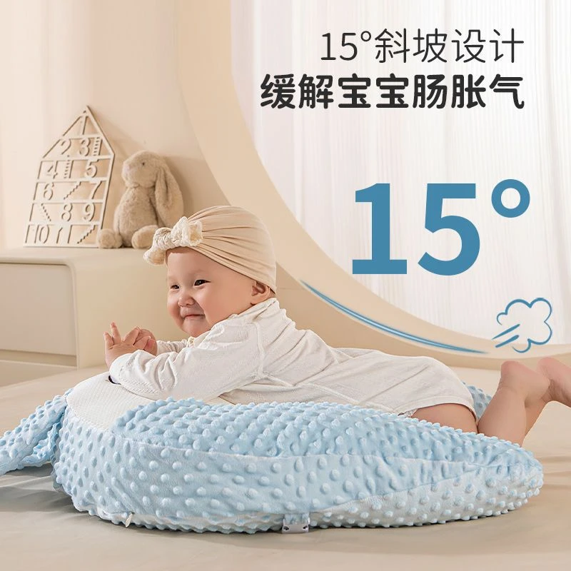 多功能婴儿小宝宝趴睡安抚凉感肠绞痛飞机抱抬头防吐奶枕哺乳枕