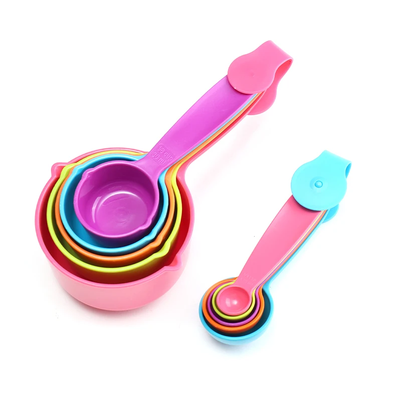 【瀚迪烘焙】彩色量勺商用量杯套装带刻度勺克勺塑料匙厨房烘焙工具
