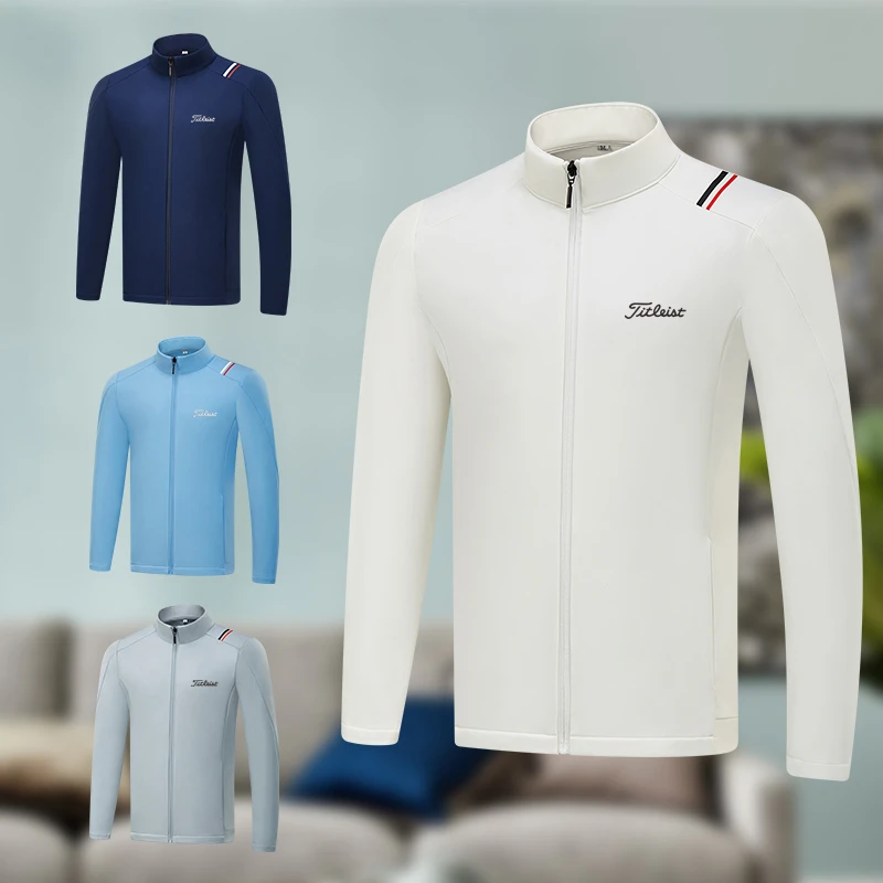 高尔夫男装风衣夹克秋冬 Golf加绒外套男士运动户外服装防风保暖