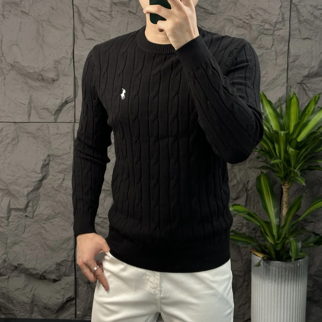 【秋冬新款】秋冬男士时尚休闲潮流修身长袖韩版圆领百搭打底78138