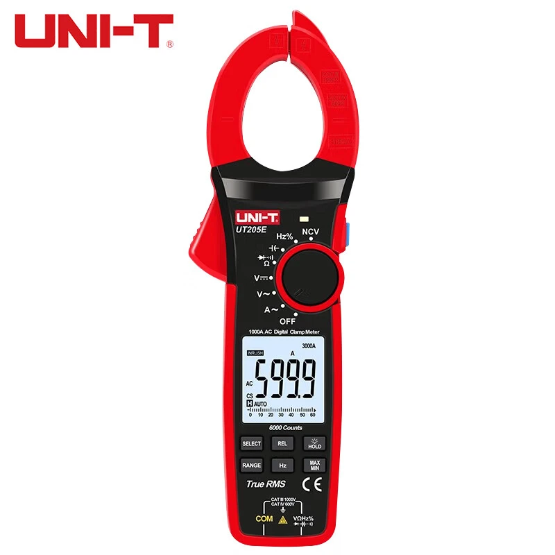 优利德UT205E钳形表万用表高精度电流钳表防烧防误测电工多用表