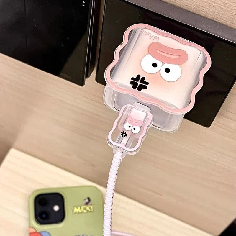 适用苹果16充电器保护套15promax防折断iPad10/air6快充14 13搞怪