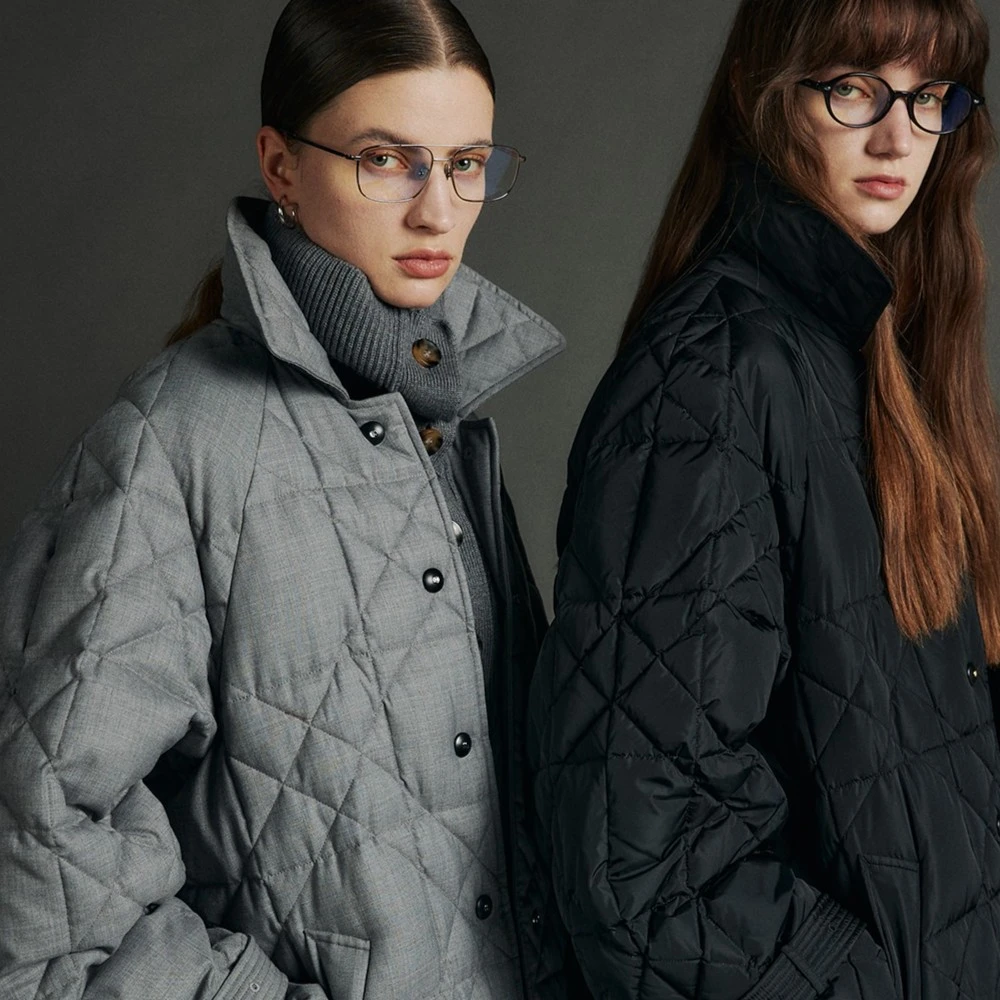 开间黑标/经典口碑意大利MO原厂Limonta藤格90白鹅绒长短款羽绒服