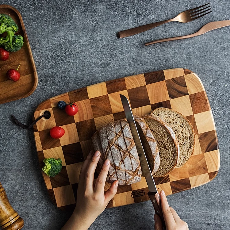 lcliving经典棋盘格小号椭圆切菜板❗ 抗菌防霉泰国原装进口