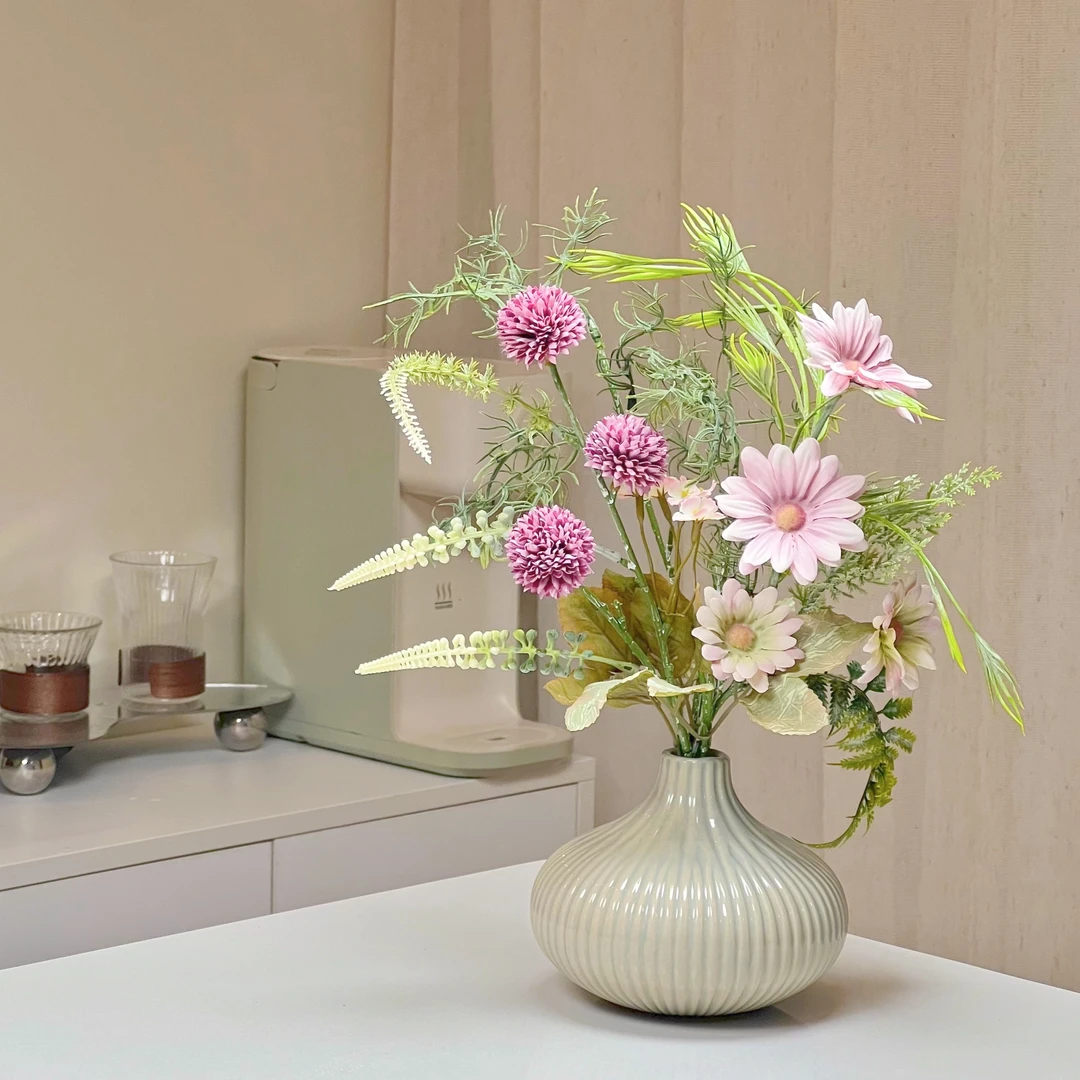 雏菊蒲公英花束假花仿真花摆设装饰客厅餐桌花摆花电视柜茶几花艺