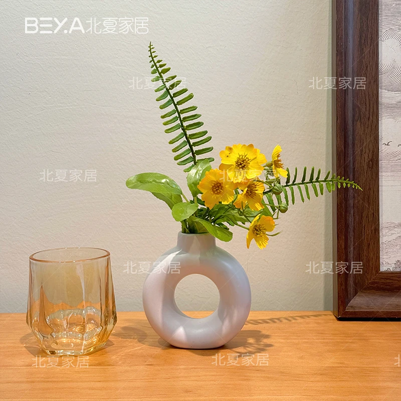 仿真小黄花假花客厅摆设桌面仿真花餐桌花摆件花艺卧室