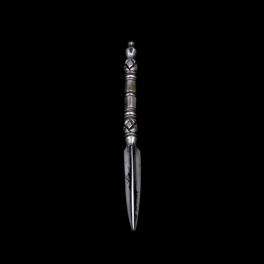 西藏法器天铁金刚橛古玩