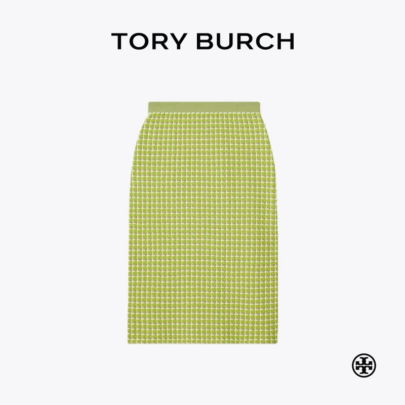 【季末礼遇】TORY BURCH 汤丽柏琦 提花针织裙半身裙 162748