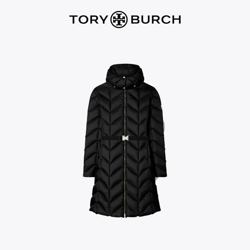 【季末礼遇】TORY BURCH 汤丽柏琦 长款绗缝保暖羽绒外套 151748