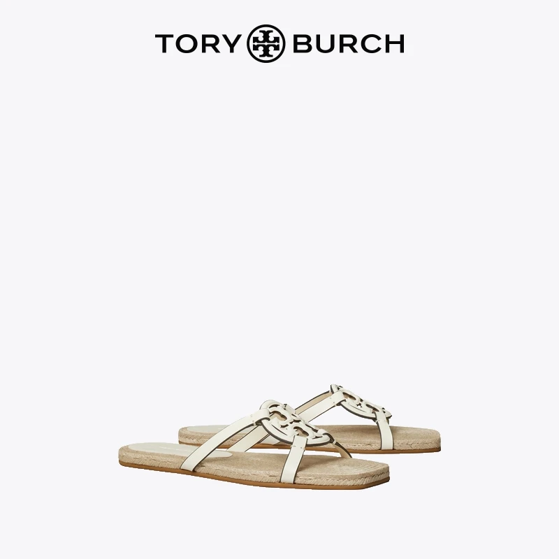 【季末折扣】TORY BURCH 汤丽柏琦 MILLER 双T LOGO慵懒拖鞋 149141