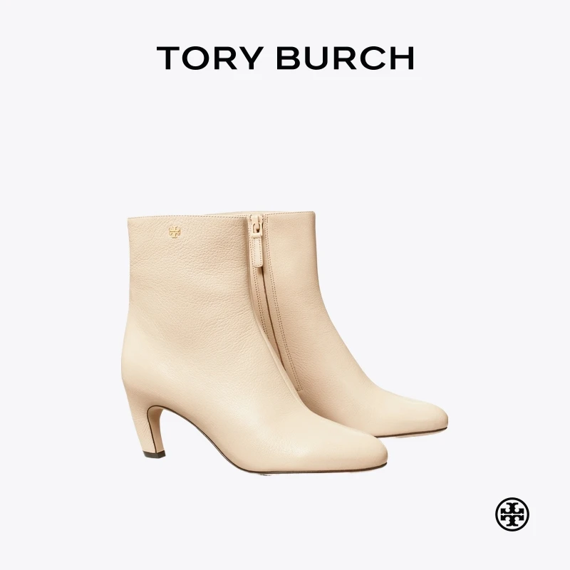 【季末礼遇】 TORY BURCH 汤丽柏琦 细跟拉链短靴女靴 152499