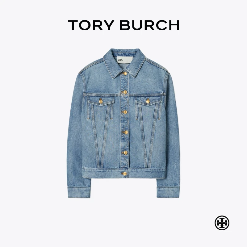 【礼遇】TORY BURCH 汤丽柏琦 棉质牛仔夹克外套 149079