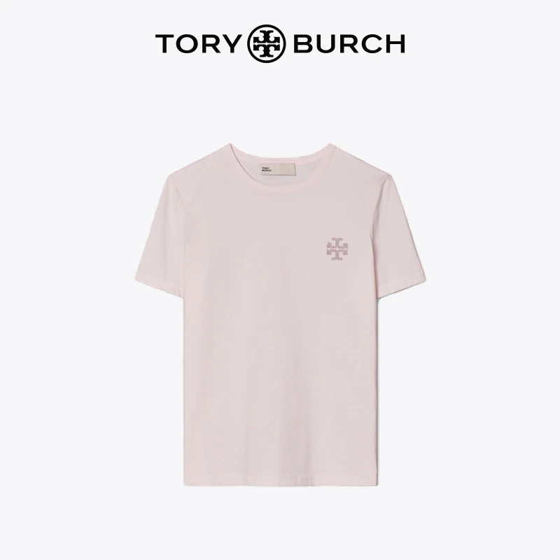 【季末折扣】TORY BURCH 汤丽柏琦 舒适圆领短袖T恤 150632