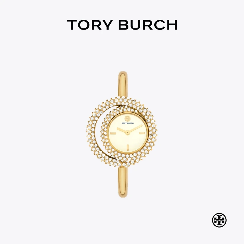 【礼遇】TORY BURCH 汤丽柏琦 MILLER 漩涡形石英手表TBW7026