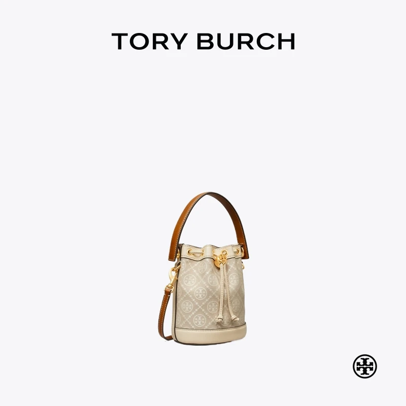 TORY BURCH 汤丽柏琦  T MONOGRAM  迷你水桶包  80534