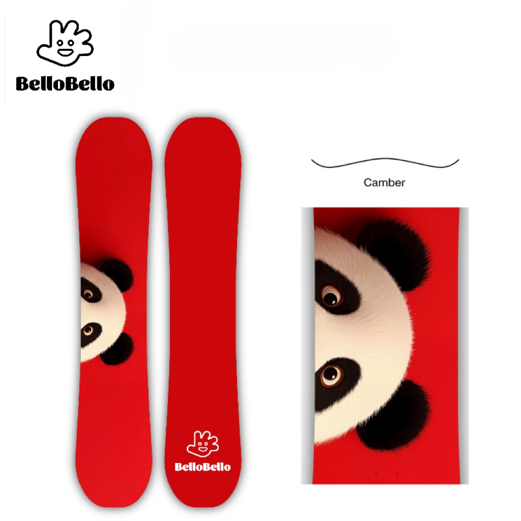 BelloBello 24-25新冬季户外运动装备专业全能形滑雪熊猫单板