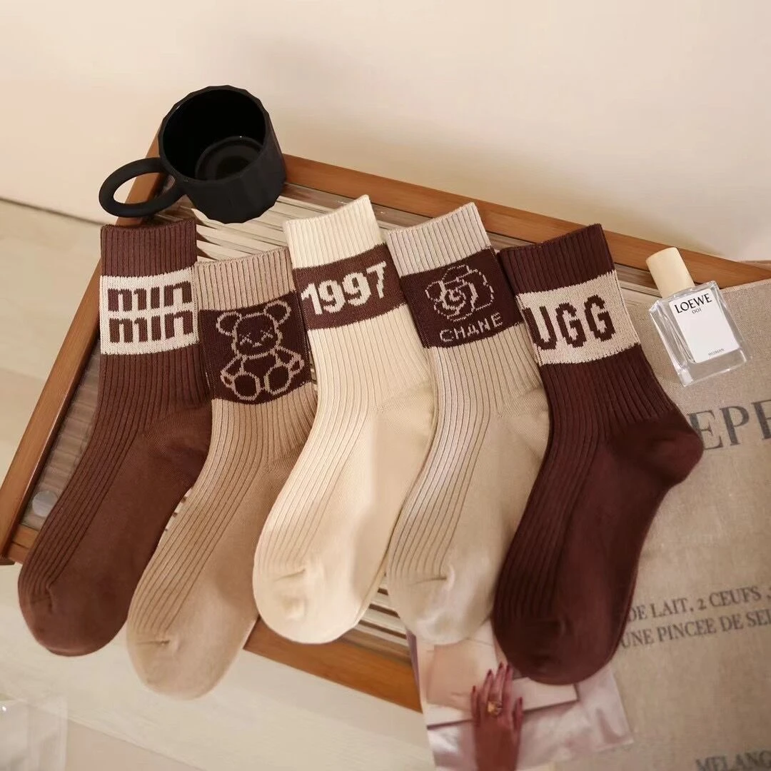 亏米福利新人点开百搭双针高筒袜里外纯棉高货