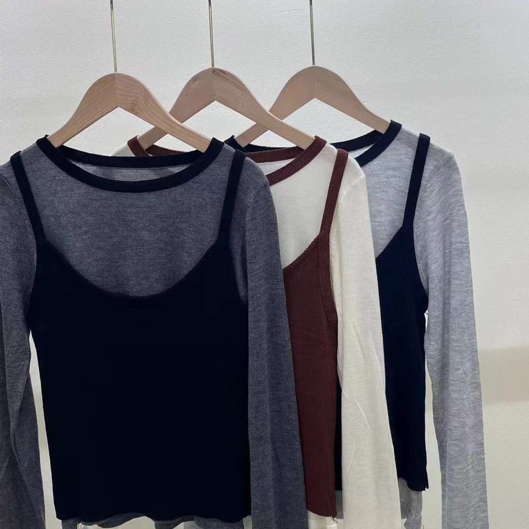 新款三色针织衫孤品清货两件套（No退No换）