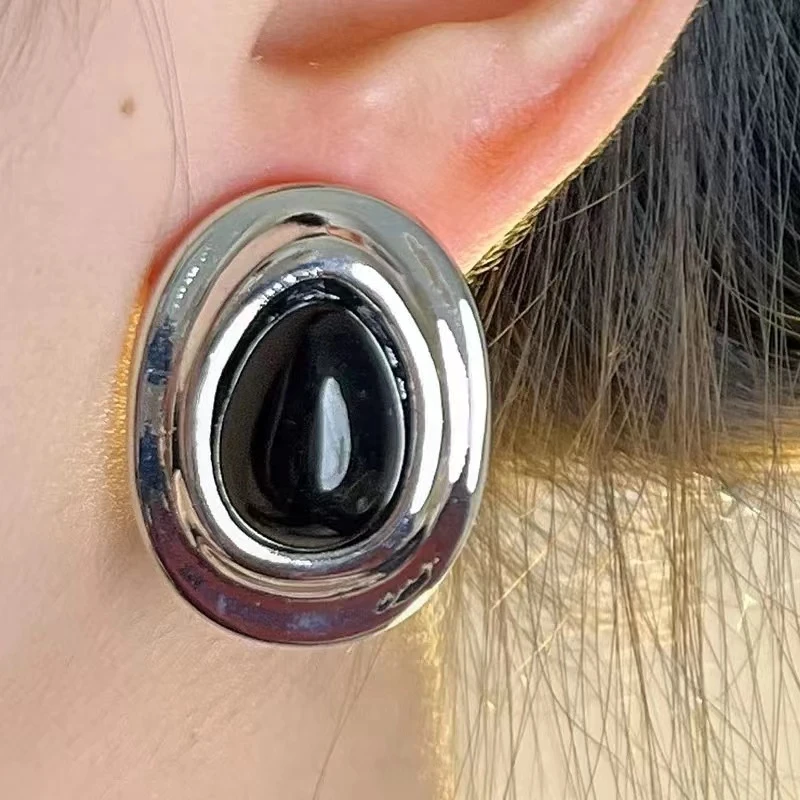 非金属羽毛耳饰 新中式时尚百搭耳环女WGEH051