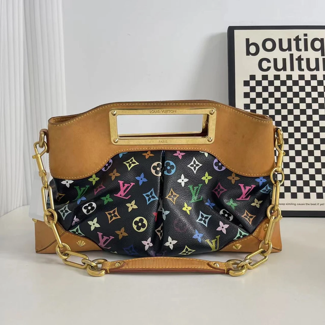 95新 LouisVuitton/路易威登  黑三彩手提包【奢满满奢品】m100139