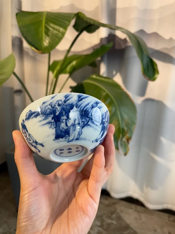 天心雅器人生百态卧足杯