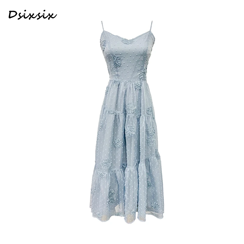 Yeah Me-【海盐山茶】原创设计时尚显瘦收腰连衣裙-B5330G