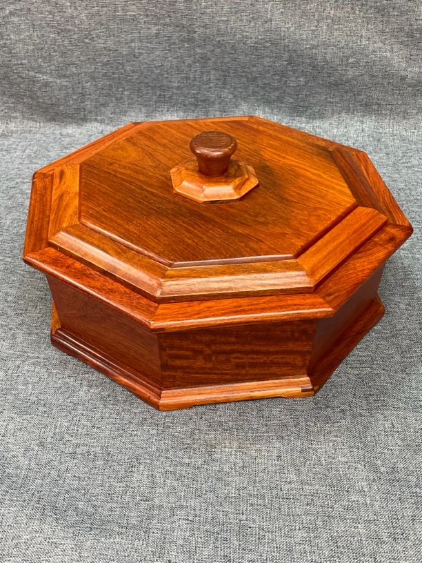 MH纯实木零食果盒木制干果收纳盒八角五谷杂粮分格收纳木盒榫卯盒