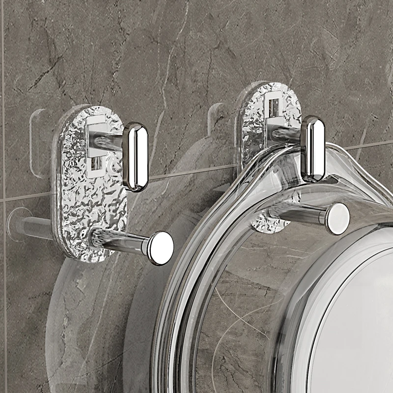 新款轻奢水波纹脸盆挂钩脸盆收纳卫生间免打孔盆子澡盆浴盆收纳架