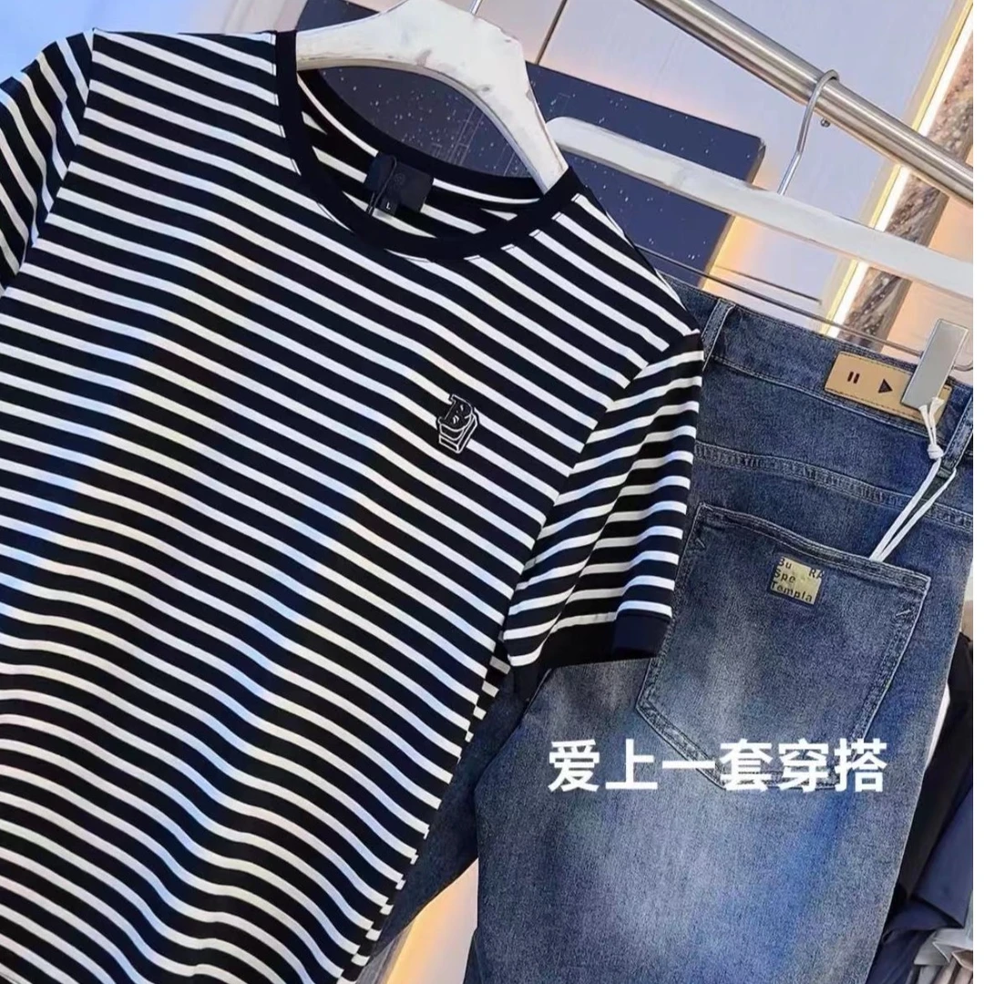 颠覆HOME新品圆领时尚条纹半袖66060