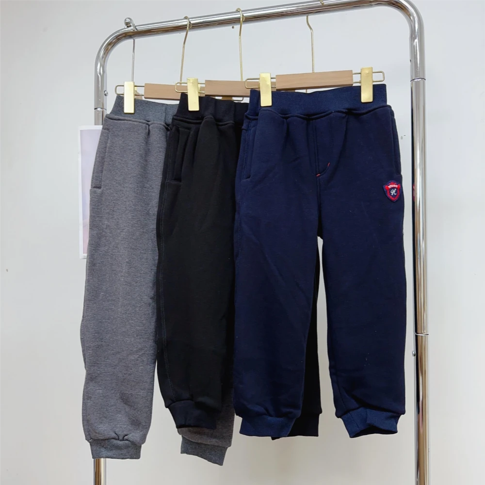 断码浮力！男童加绒加厚宽松运动休闲裤  三色  337