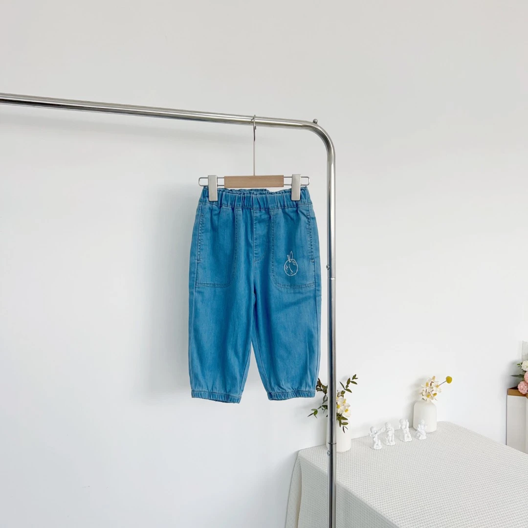 女童夏季薄款牛仔七分裤 308