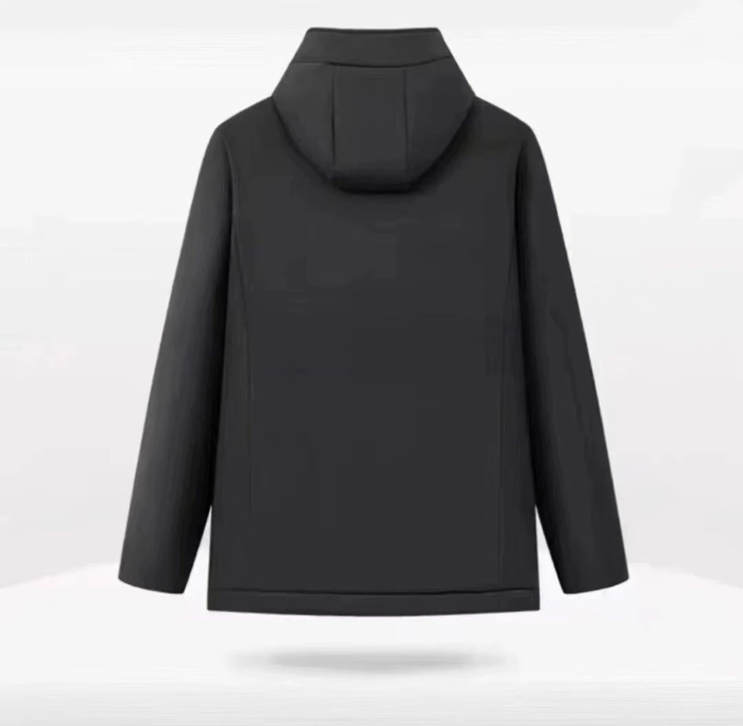 门店款！男士压胶舒适连帽休闲保暖羽绒服外套 帽可拆