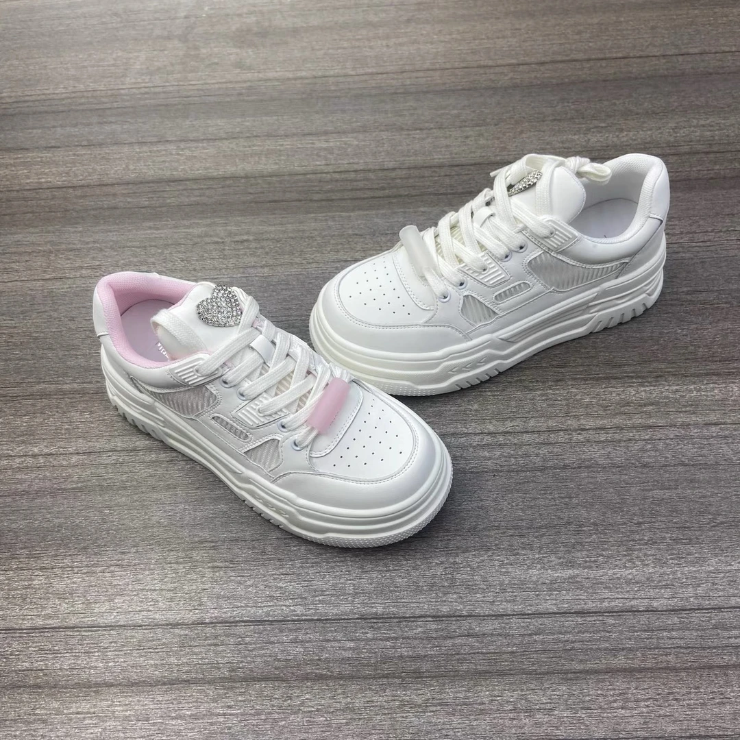 厚底松糕单网小白鞋特价