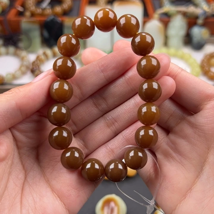 和田玉手链未镶嵌椰*?