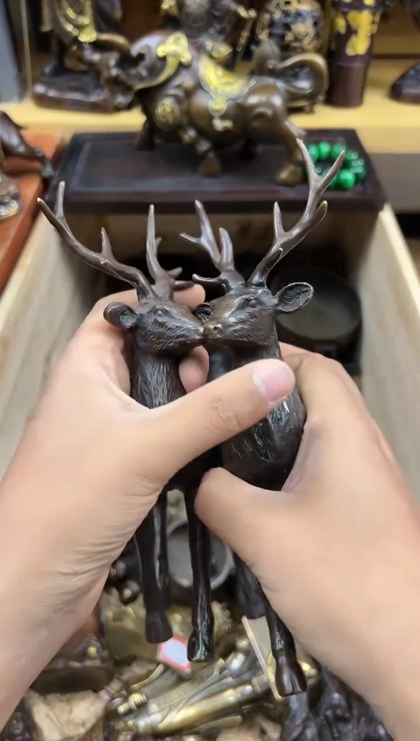 【闪购商品】铜器收收藏藏摆件鹿