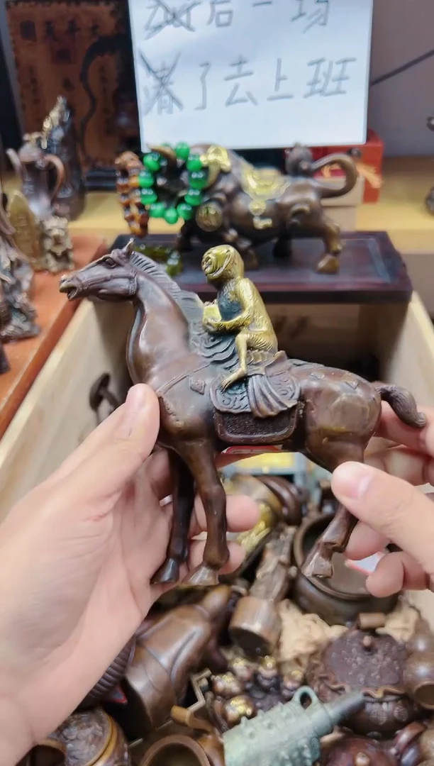 【闪购商品】铜器收收藏藏摆件马上封侯