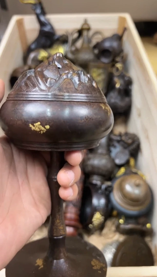 【闪购商品】铜器收收藏藏摆件点金博山炉