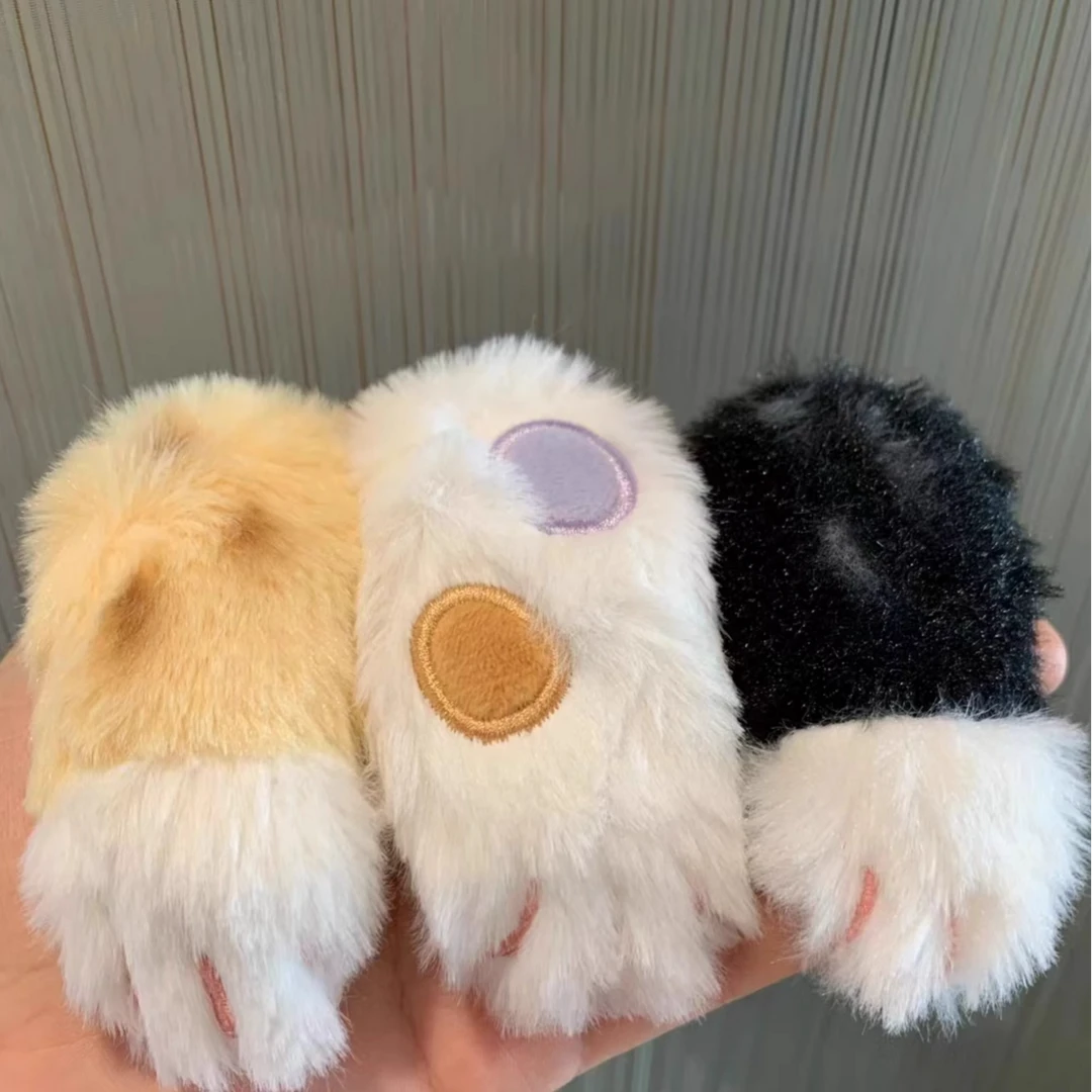 原宿辣妹可爱小猫爪发夹发饰夹子毛绒秋冬刘海夹发卡头饰女2024款