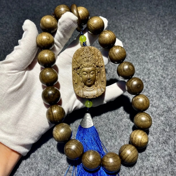 正宗金丝楠乌木手把件挂饰小叶金丝楠木精雕富甲天下车挂手持收藏