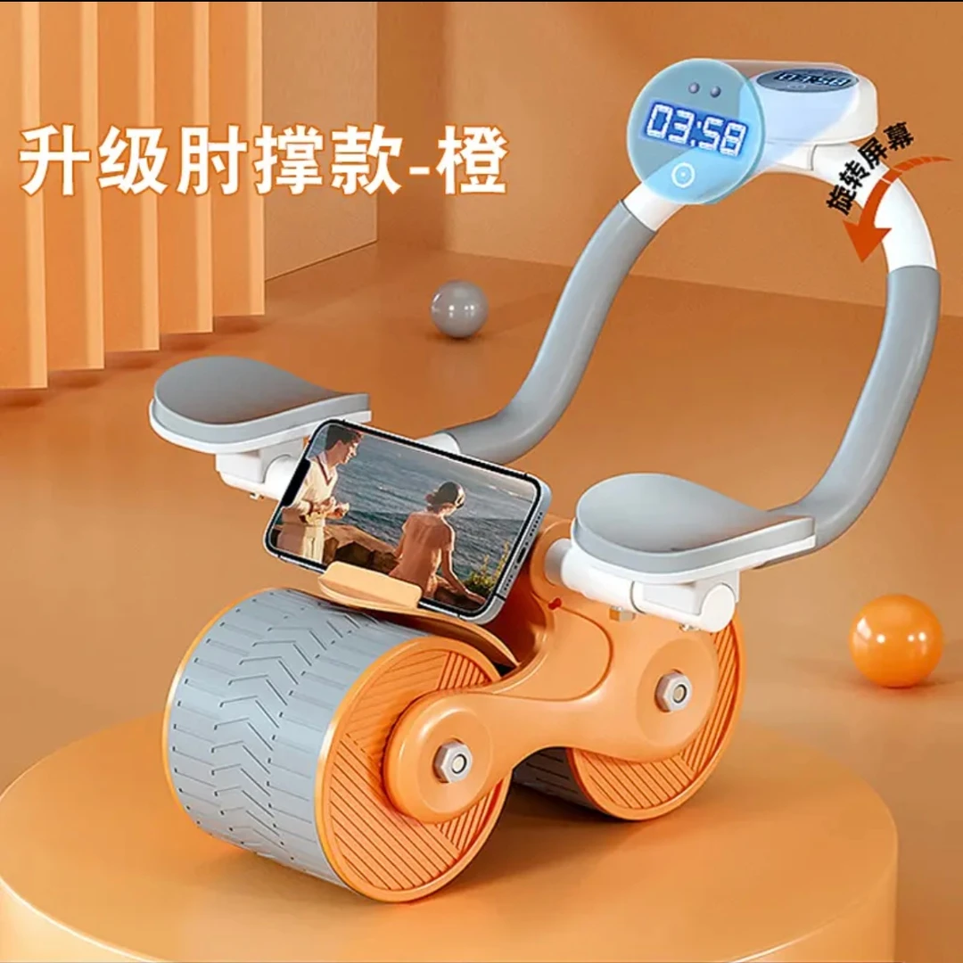 【升级款自动回弹肘撑健腹轮】男女收腹练腹肌马甲线健腹轮锻炼