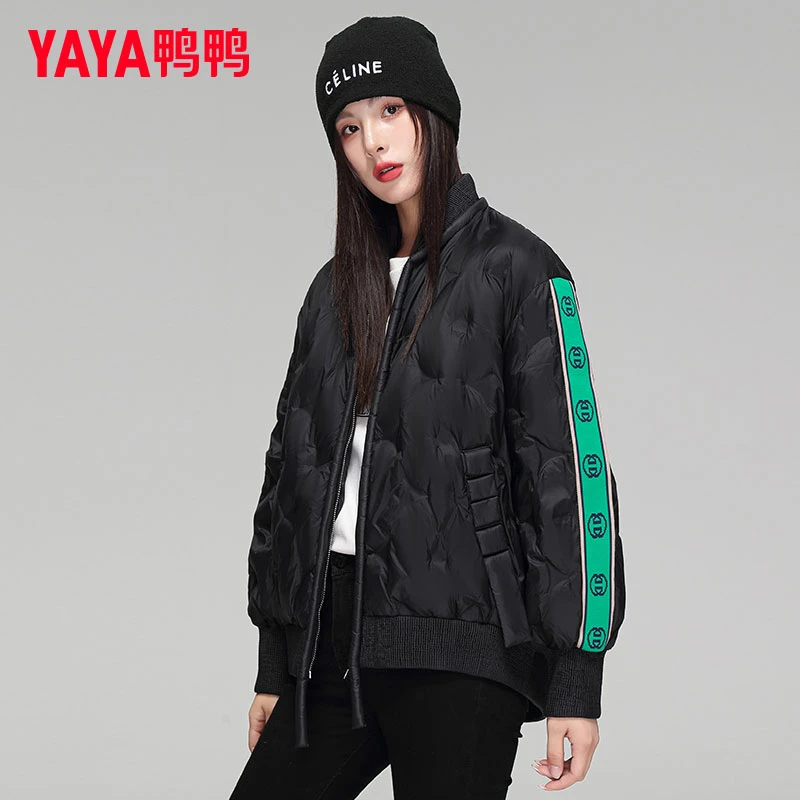 YAYA/鸭鸭【YE2B608432Y】女时尚休闲宽松22年新款短款羽绒服外套