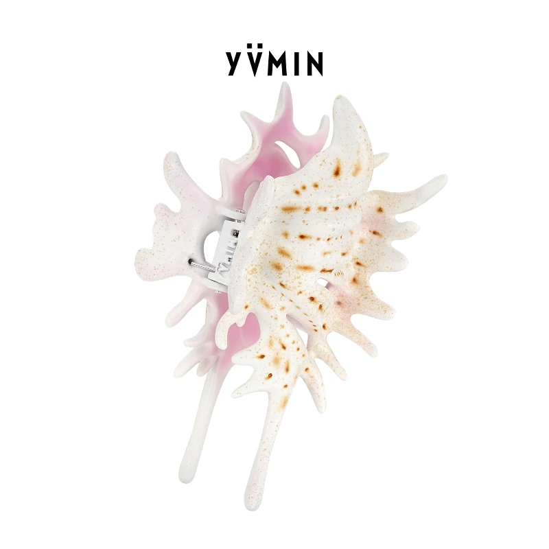 YVMIN/尤目涟漪系列 海螺抓夹发抓鲨鱼夹发夹