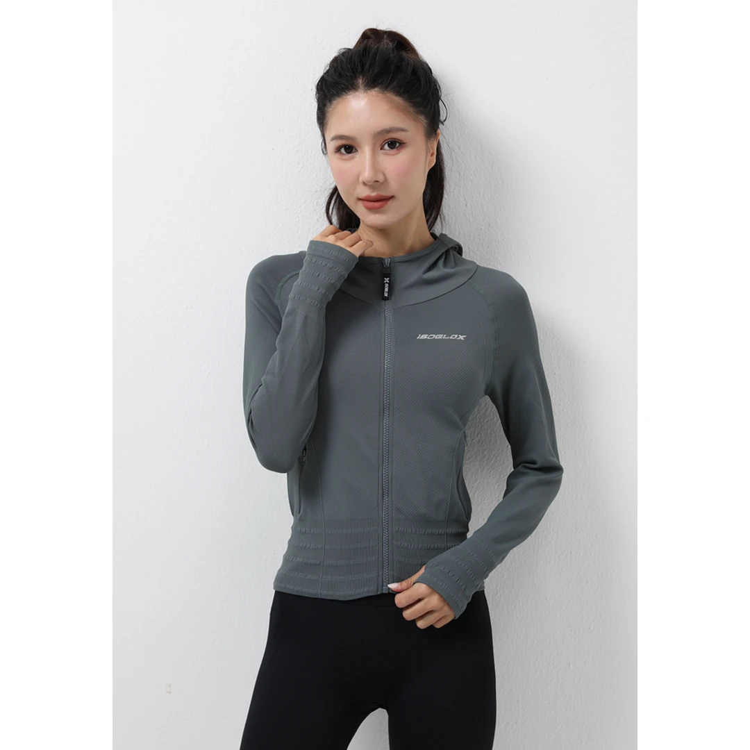 秋冬爆款修身显瘦百搭型户外运动瑜伽健身外套女长袖Y067