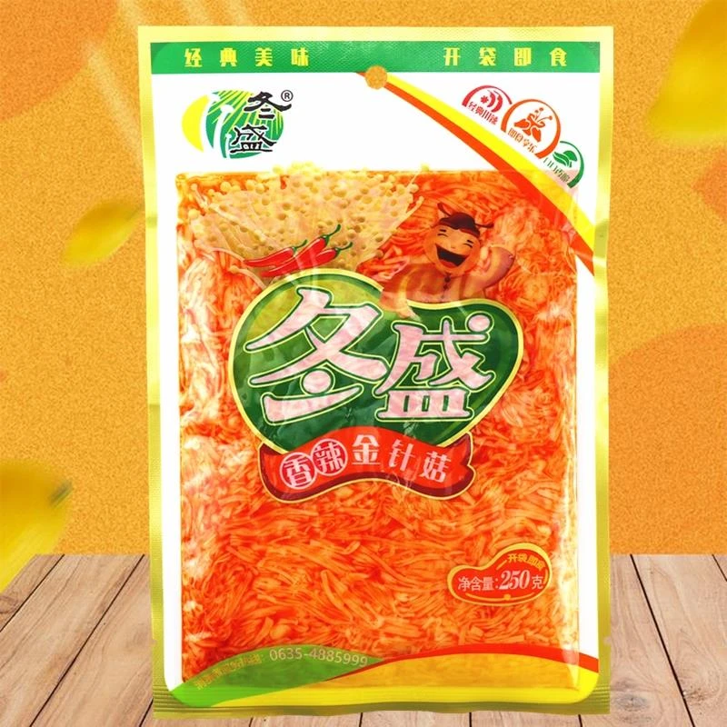 冬盛香辣金针菇下饭菜办公室小吃咸菜麻辣即食零食邮笋0g