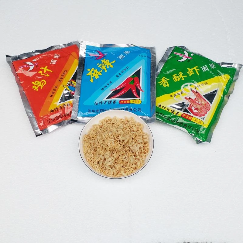 陕西特产汉中城固老月亮牌方便面面果邮干吃鸡汁麻辣香酥虾笋0g