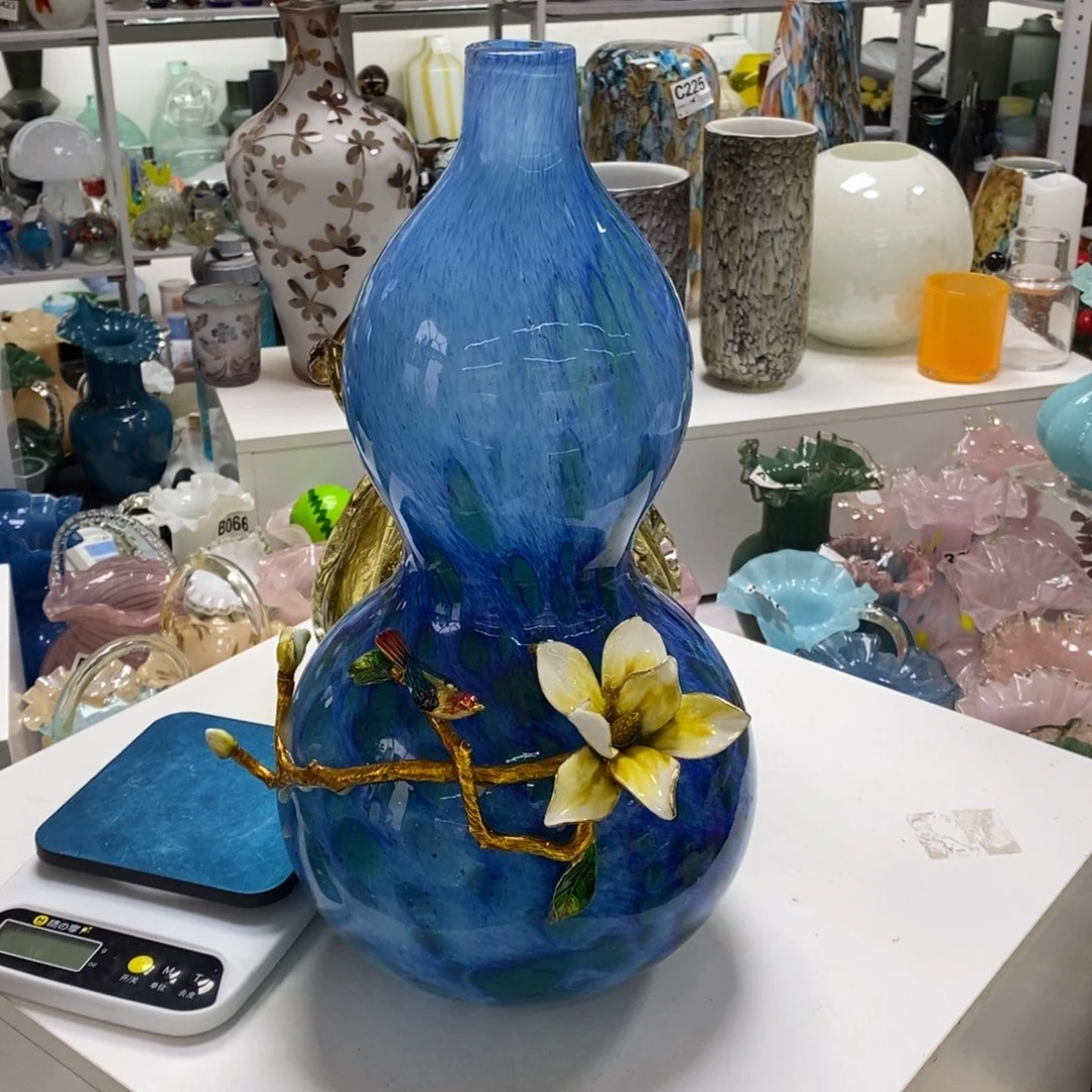 ?高42口3琉璃花瓶